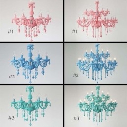 Elegante lustre de cristal europeu grande luz pendente