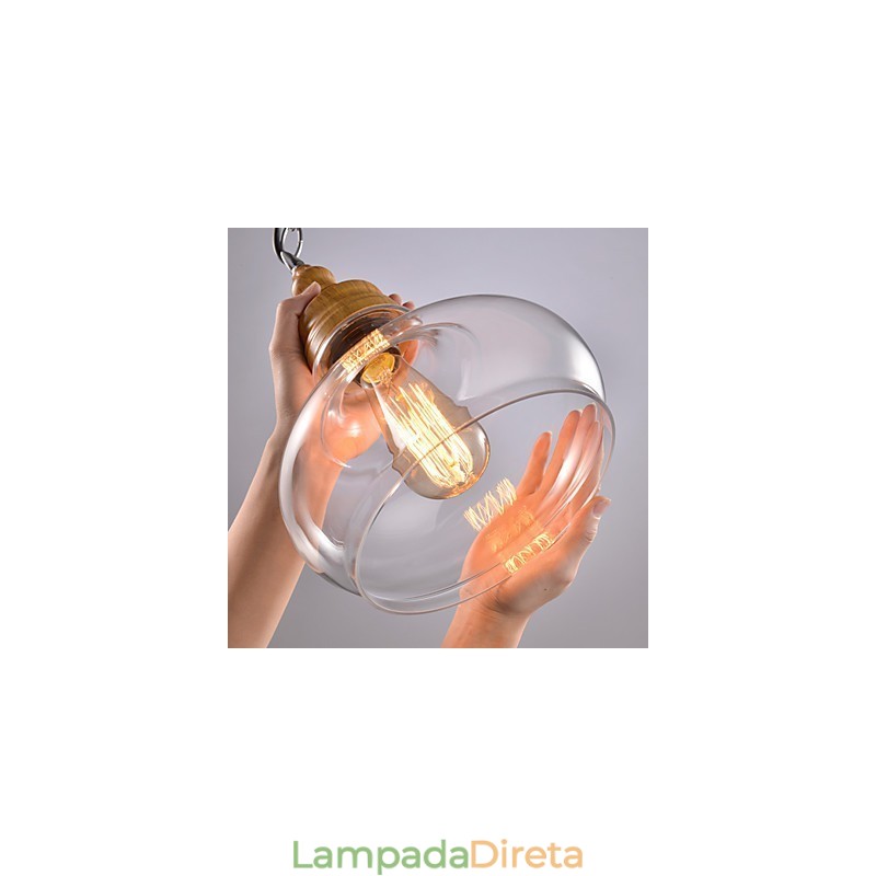 Luminárias pendentes 1 luz moderna simples artística