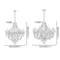 Lustre de Cristal de Luxo Europeu Preto 10 Luzes