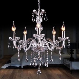 Lustre de cristal elegante moderno europeu pingente de luz