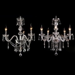 Lustre de cristal elegante moderno europeu pingente de luz
