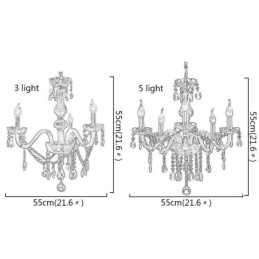 Lustre de cristal elegante moderno europeu pingente de luz