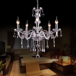 Lustre de cristal elegante moderno europeu pingente de luz