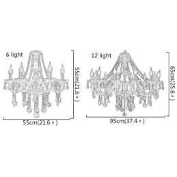 Lustre de cristal europeu de luxo cor âmbar luz pendente