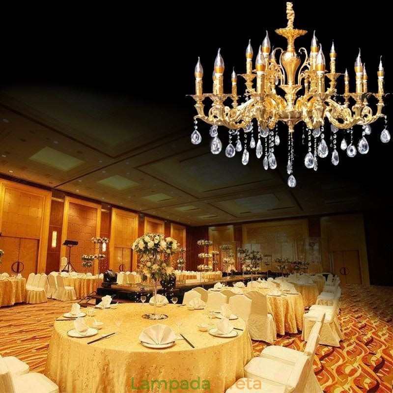 Lustre de cristal moderno e luxuoso, luzes de teto, iluminação para casa, decoração, luz