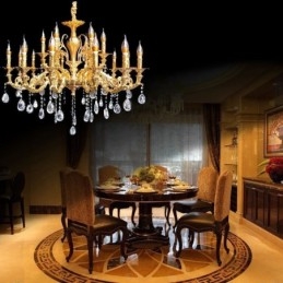 Lustre de cristal moderno e luxuoso, luzes de teto, iluminação para casa, decoração, luz