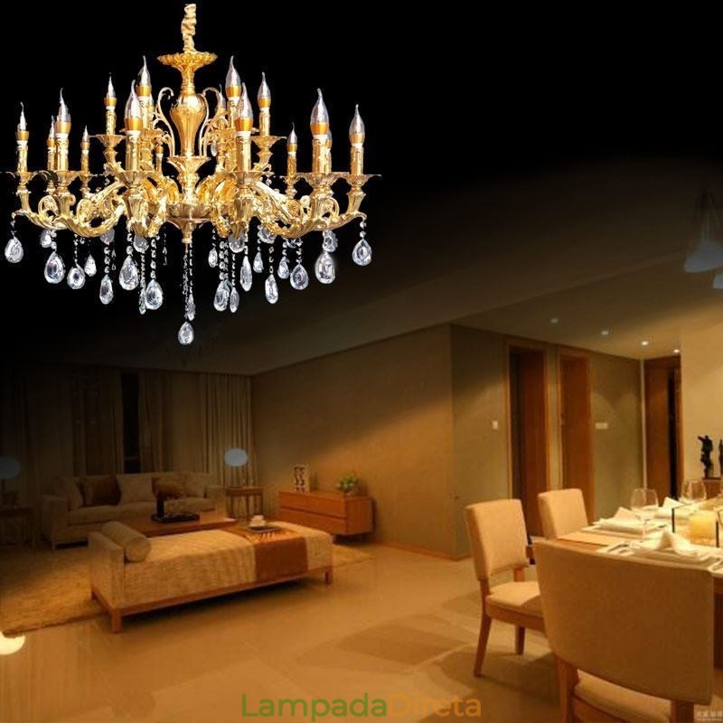 Lustre de cristal moderno e luxuoso, luzes de teto, iluminação para casa, decoração, luz