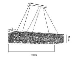 Lustre de cristal europeu decoração de luxo luz de teto com 12 luzes