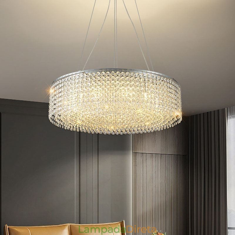 Lustre de cristal moderno, luminária de teto decorativa de luxo europeia com 12 luzes