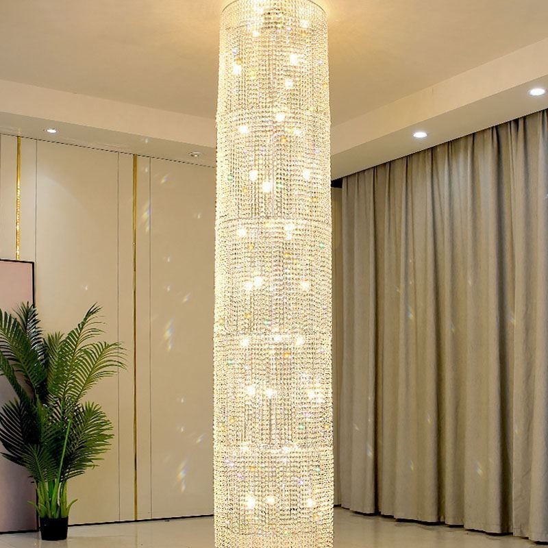 Lustre de cristal de luxo decoração moderna luz de teto com 36 luzes