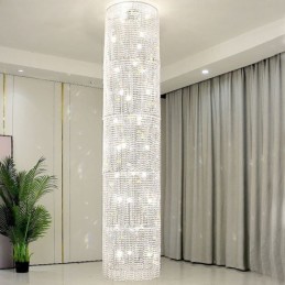 Lustre de cristal de luxo decoração moderna luz de teto com 36 luzes