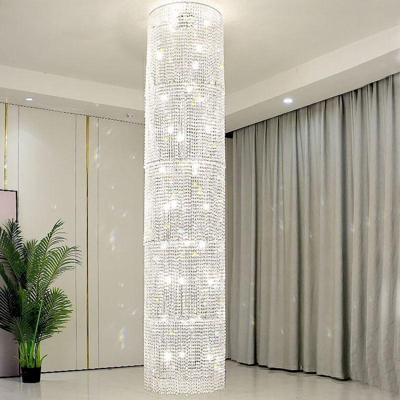Lustre de cristal de luxo decoração moderna luz de teto com 36 luzes