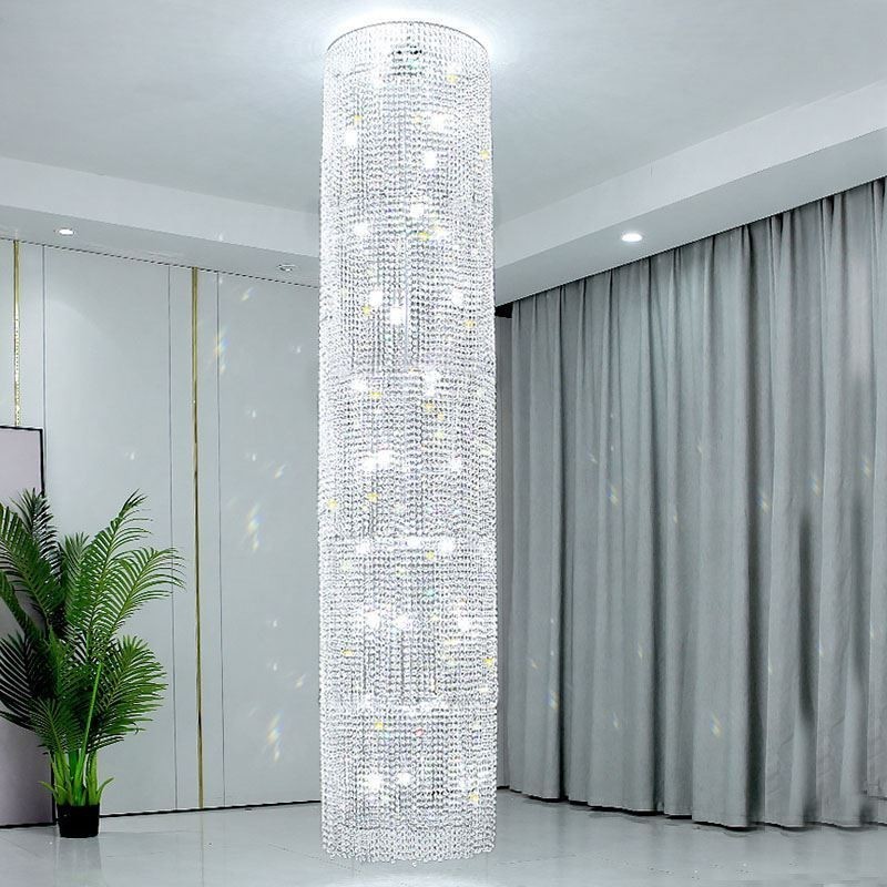 Lustre de cristal de luxo decoração moderna luz de teto com 36 luzes