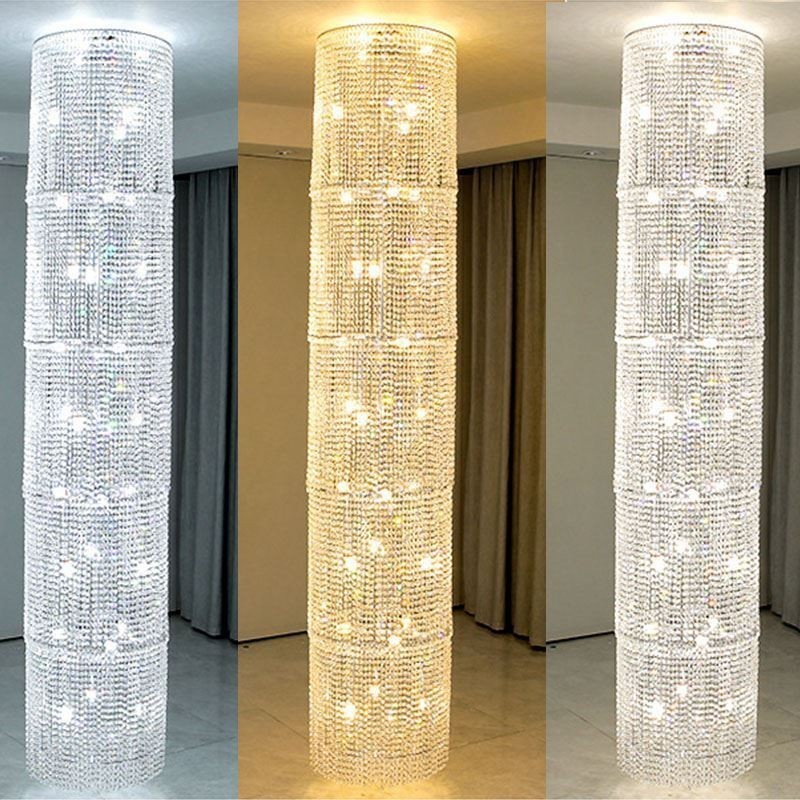 Lustre de cristal de luxo decoração moderna luz de teto com 36 luzes