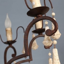 Lustre Pendente de Madeira Estilo Retro Elegante