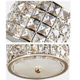 Luminária pendente de cristal com 3 luzes, droplight