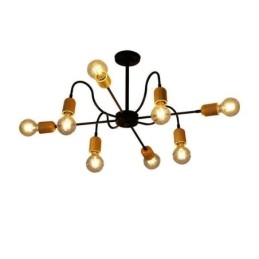 Lustre de aranha de ferro criativo contemporâneo