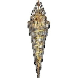 Elegante lustre de cristal império europeu luxo longo pingente