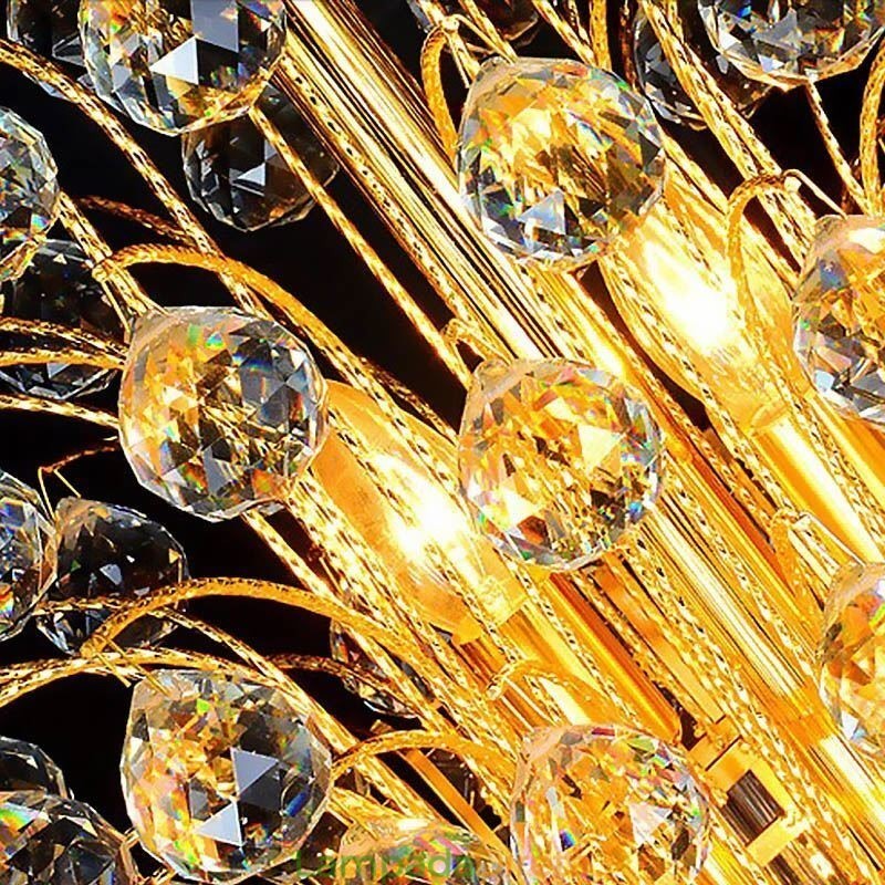 Elegante lustre de cristal império europeu luxo longo pingente
