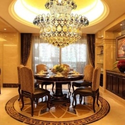 Lustre moderno de ouro império, luminária pendente de cristal simples