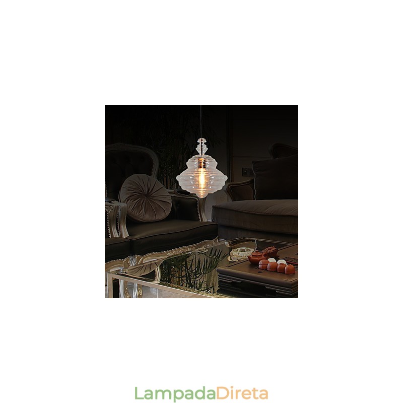 Luminárias pendentes 1 luz simples moderna artística