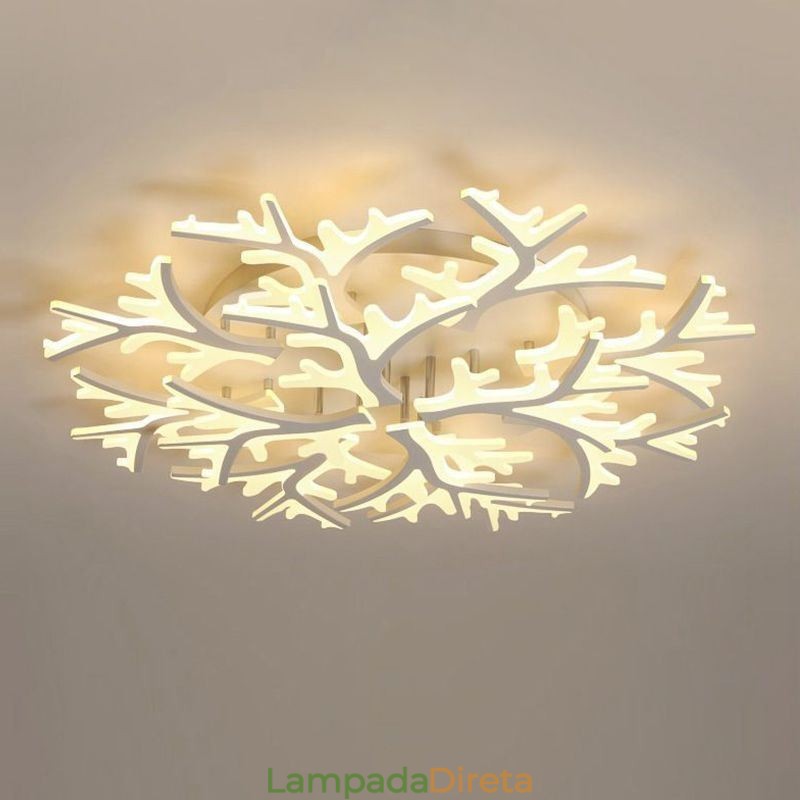 Luminária de teto de chifre minimalista moderna embutida