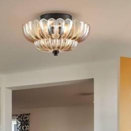 Luminária de teto moderna e simples com base de lótus embutida