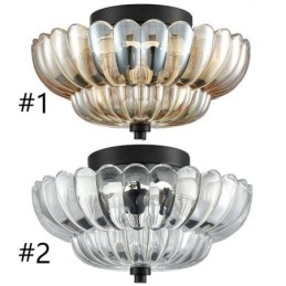 Luminária de teto moderna e simples com base de lótus embutida