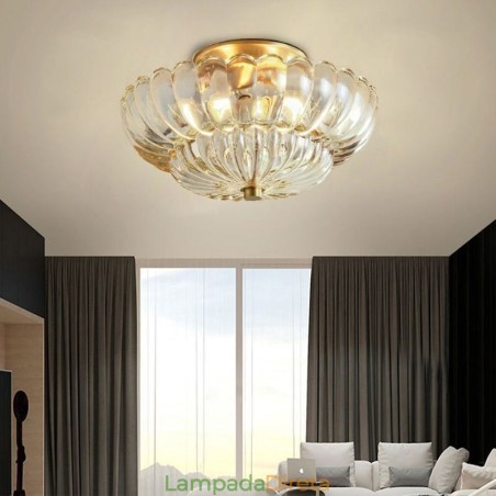 Luminária de teto moderna com base de lótus embutida Luminária de teto moderna com base de lótus embutida