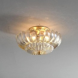 Luminária de teto moderna com base de lótus embutida