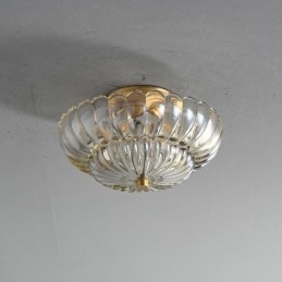 Luminária de teto moderna com base de lótus embutida