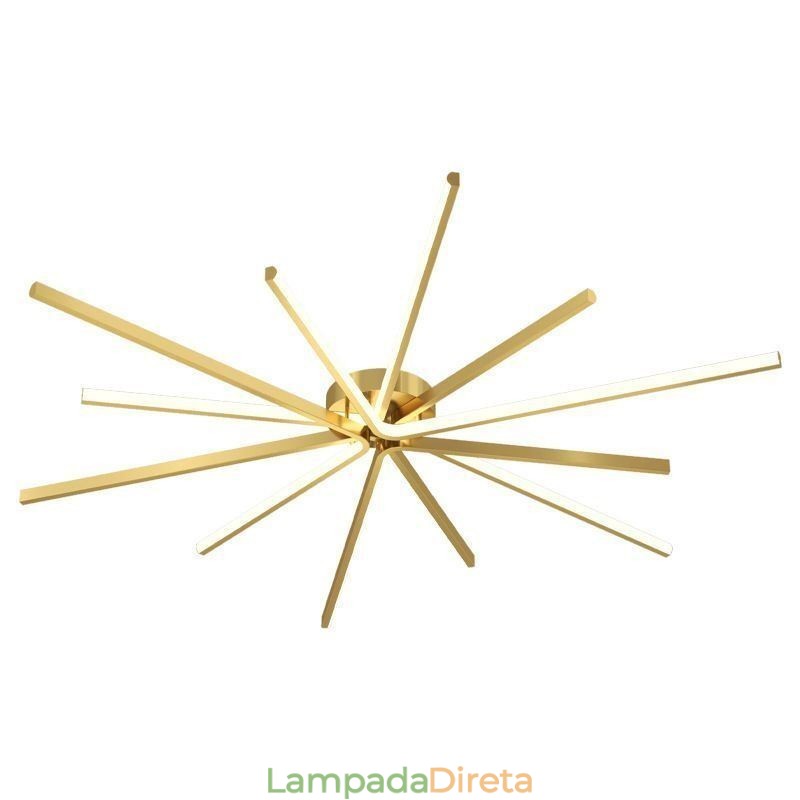 Luminária de teto minimalista moderna com fogos de artifício embutida
