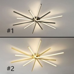 Luminária de teto minimalista moderna com fogos de artifício embutida