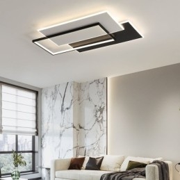 Luminária de teto quadrada acrílica minimalista embutida