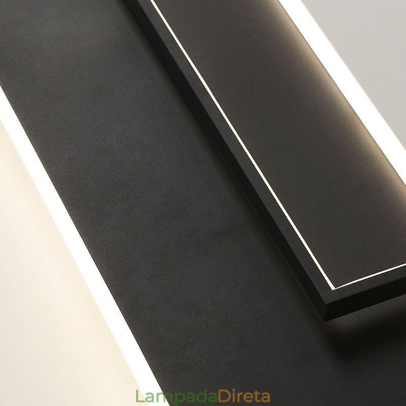 Luminária de teto quadrada acrílica minimalista embutida