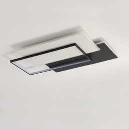 Luminária de teto quadrada acrílica minimalista embutida