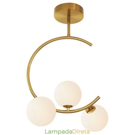 Luminária de teto moderna e simples embutida de três cabeças em vidro branco leitoso G9 5W Luminária de teto moderna e simples embutida de três cabeças em vidro branco leitoso G9 5W