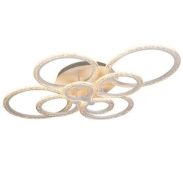 Luminária de teto em acrílico com flor circular minimalista moderna embutida
