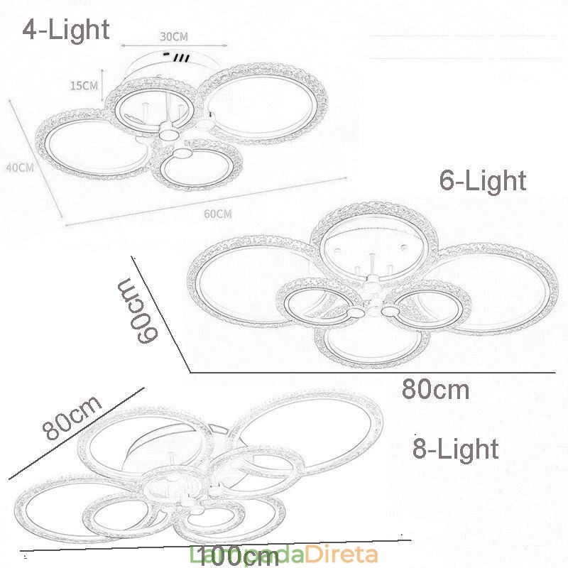 Luminária de teto em acrílico com flor circular minimalista moderna embutida