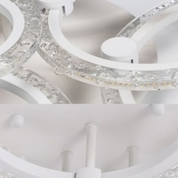 Luminária de teto em acrílico com flor circular minimalista moderna embutida