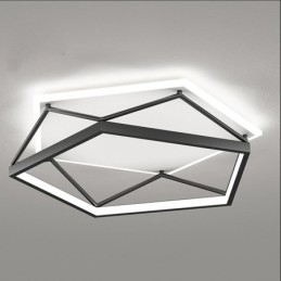 Luminária de teto tridimensional oca embutida 55cm