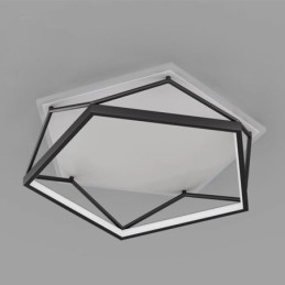 Luminária de teto tridimensional oca embutida 55cm