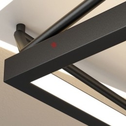 Luminária de teto tridimensional oca embutida 55cm