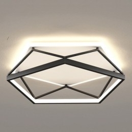 Luminária de teto tridimensional oca embutida 55cm