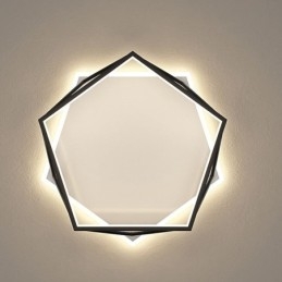 Luminária de teto tridimensional oca embutida 55cm