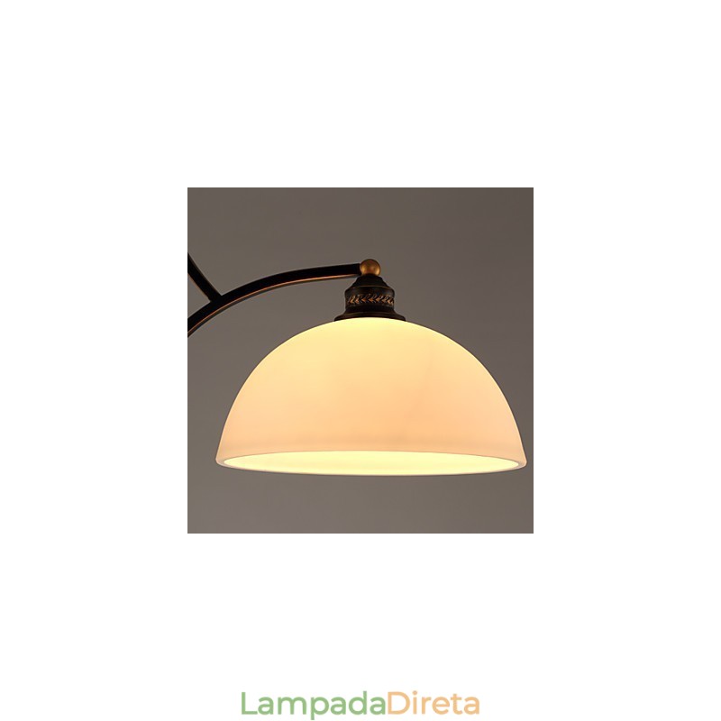 Lâmpadas de teto minimalistas retrô Lâmpadas de teto de vidro estilo europeu