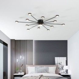 Luminária de teto moderna minimalista embutida, abajur de acrílico