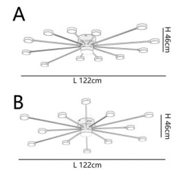 Luminária de teto moderna minimalista embutida, abajur de acrílico