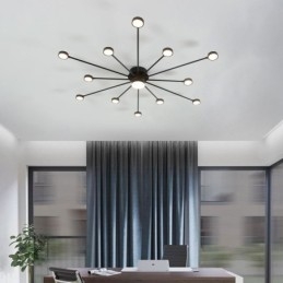 Luminária de teto moderna minimalista embutida, abajur de acrílico