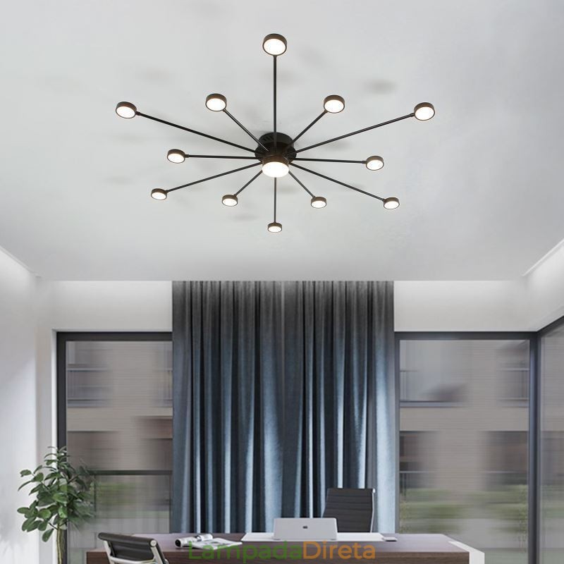 Luminária de teto moderna minimalista embutida, abajur de acrílico
